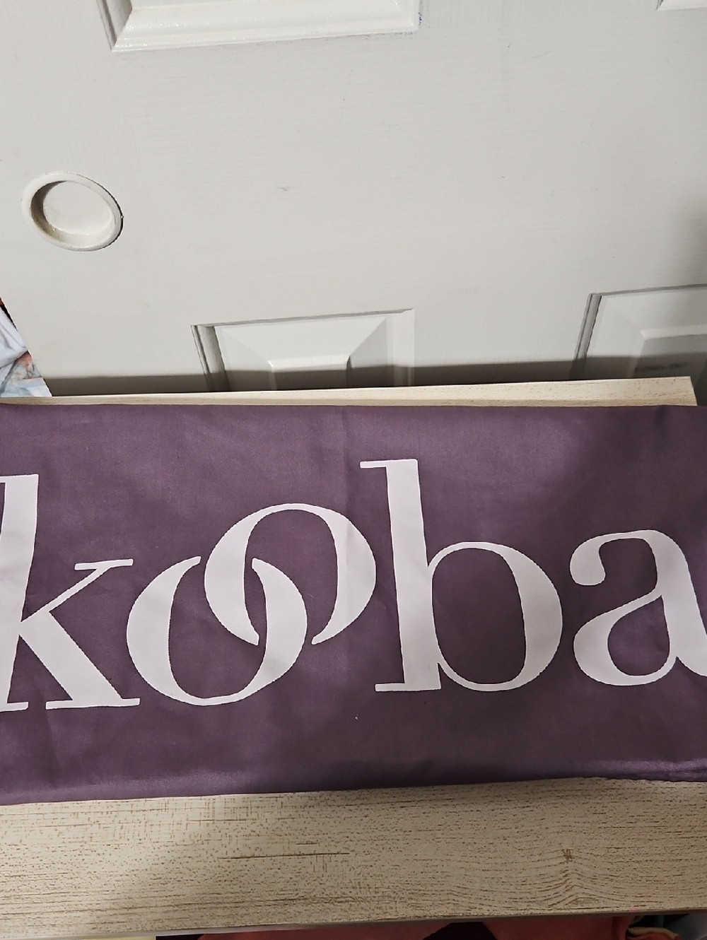 Kooba NWOT Purple Logo Dust Bag